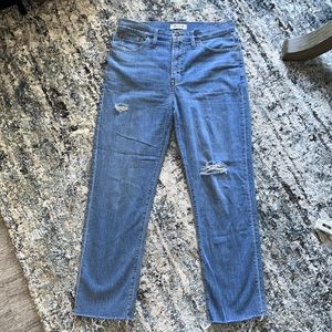 Madewell distressed straight leg jeans, NWOT